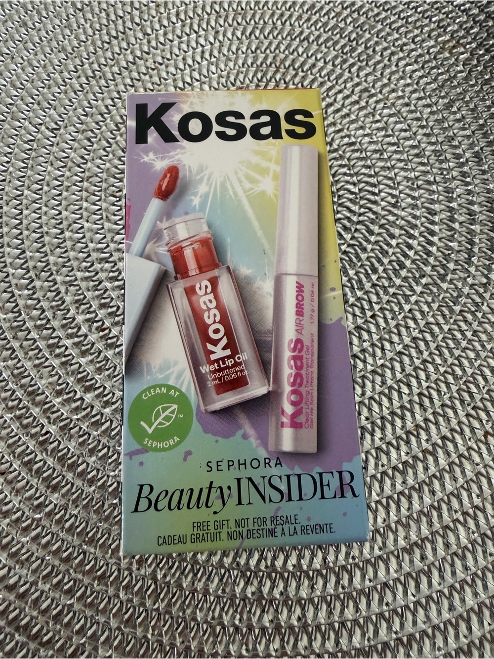 (Unopened New) Kosas Lip Oil & Airbrow Duo in Coral Pink